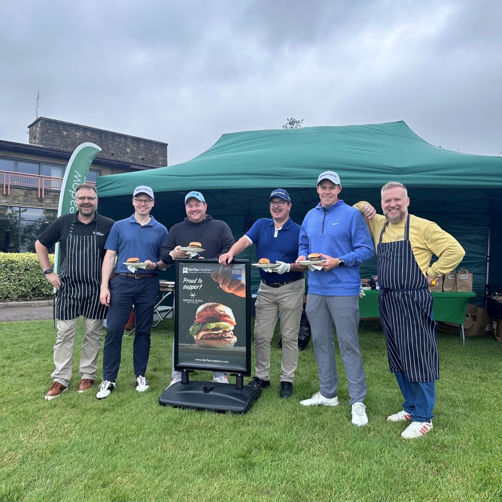 Putting great meat on at the Greene King golf day